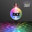 Acrylic Mini Disco Ball Necklace, Light Projecting | https://www.bestnamebadges.com