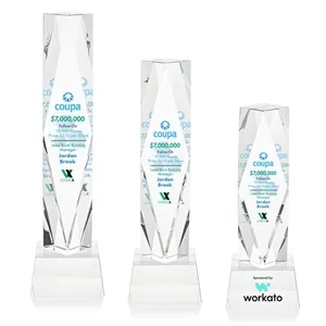 Toscana VividPrint™ Award on Base - Clear | https://www.bestnamebadges.com
