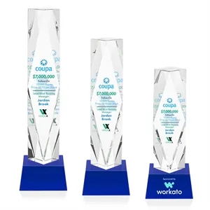 Toscana VividPrint™ Award on Base - Blue | https://www.bestnamebadges.com