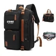 Convertible 17 Inch Laptop Briefcase Backpack for Men | https://www.bestnamebadges.com