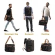 Convertible 17 Inch Laptop Briefcase Backpack for Men | https://www.bestnamebadges.com
