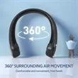 4000mAh Portable Cooling Personal Neck Fan | https://www.bestnamebadges.com