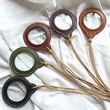Portable Magnifying Glass Necklace With Leather Strap | https://www.bestnamebadges.com