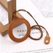Portable Magnifying Glass Necklace With Leather Strap | https://www.bestnamebadges.com