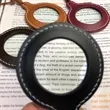 Portable Magnifying Glass Necklace With Leather Strap | https://www.bestnamebadges.com