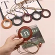 Portable Magnifying Glass Necklace With Leather Strap | https://www.bestnamebadges.com
