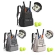 Large Tennis Backpack Pickleball Bag Holds Rackets and Shoes | https://www.bestnamebadges.com