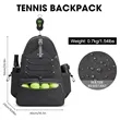 Large Tennis Backpack Pickleball Bag Holds Rackets and Shoes | https://www.bestnamebadges.com