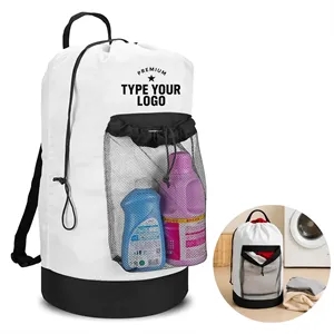 Large Laundry Backpack With Shoulder Straps