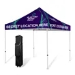 10' Premium Hex Aluminum Frame w/ Full Color Canopy | https://www.bestnamebadges.com