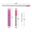 Custom Straws Foldable Stainless Steel Straw Set with Case | https://www.bestnamebadges.com