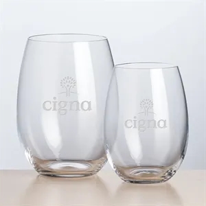 Carlita Stemless Wine - Deep Etch | https://www.bestnamebadges.com