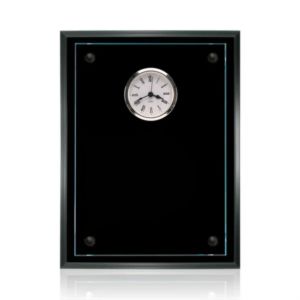 Somerset Clock - Starfire/Black | https://www.bestnamebadges.com