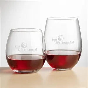 Redmond Stemless Wine - Deep Etch | https://www.bestnamebadges.com