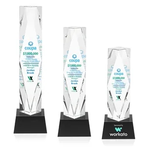 Toscana VividPrint™ Award on Base - Black | https://www.bestnamebadges.com