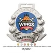 UV Printed Basketball Medals | https://www.bestnamebadges.com