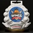 UV Printed Basketball Medals | https://www.bestnamebadges.com