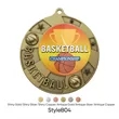 UV Printed Basketball Medals | https://www.bestnamebadges.com