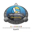 UV Printed Volleyball Medals | https://www.bestnamebadges.com