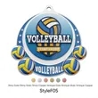 UV Printed Volleyball Medals | https://www.bestnamebadges.com