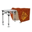 32"H x 115"W Pop-Up Table & Fitted Dye Sub Throw Kit | https://www.bestnamebadges.com