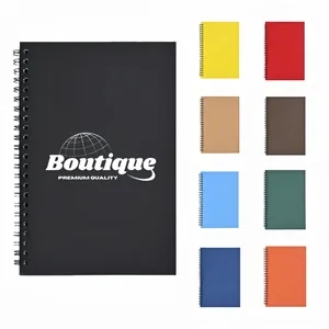 A5 Spiral Notebook With Lined Pages In Solid Colors | https://www.bestnamebadges.com