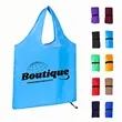 Full Color Foldable Reusable Shopping Tote Bag With Strap | https://www.bestnamebadges.com