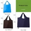 Full Color Foldable Reusable Shopping Tote Bag With Strap | https://www.bestnamebadges.com