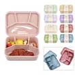 4 Compartment Hard-Shell Food Grade Silicone Bento Lunch Box | https://www.bestnamebadges.com