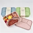 4 Compartment Hard-Shell Food Grade Silicone Bento Lunch Box | https://www.bestnamebadges.com