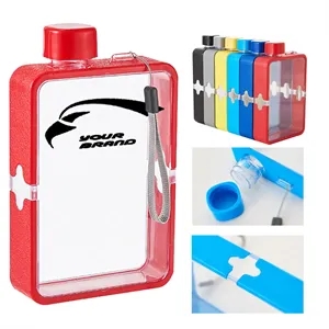 12 Oz Flat Water Bottle Travel Flask For Outdoor Sports