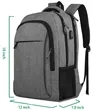 Waterproof Laptop Backpack with USB Charging Port for Travel | https://www.bestnamebadges.com