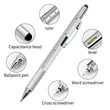6 in 1 Multifunction Tool Pen with Ruler Stylus Screwdrivers | https://www.bestnamebadges.com
