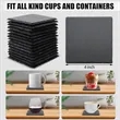 Black Stone Coasters With Anti Scratch Bottom | https://www.bestnamebadges.com