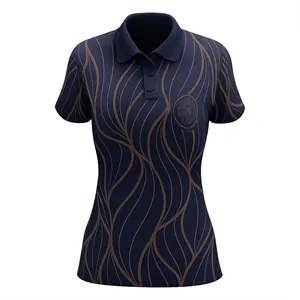 Women's Sublimated Performance Short Sleeve Polo shirt Mesh