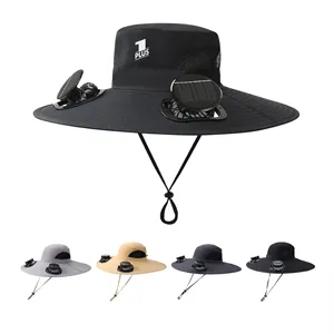Wide brim solar fan hat, bucket hat