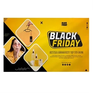5' X 10' Single Side Polyester Mesh Perforated Banner