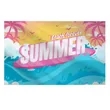 5' X 10' Single Side Polyester Mesh Perforated Banner | https://www.bestnamebadges.com