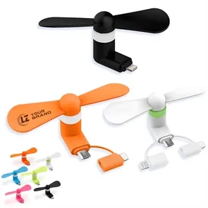 Colorful Multi-Interface Portable Phone-Plug Mini Fans
