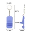 Mini Colorful PVC Durable Phone Stand Holders with Keychain | https://www.bestnamebadges.com