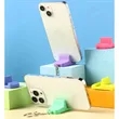 Mini Colorful PVC Durable Phone Stand Holders with Keychain | https://www.bestnamebadges.com