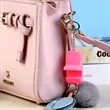 Mini Colorful PVC Durable Phone Stand Holders with Keychain | https://www.bestnamebadges.com