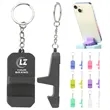 Mini Colorful PVC Durable Phone Stand Holders with Keychain | https://www.bestnamebadges.com