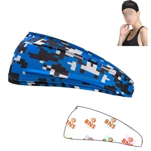 Full Color Custom Headbands With Cover Stitched On Edges