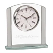 6 1/4" Arch Glass Clock | https://www.bestnamebadges.com