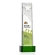 Stapleton Star VividPrint™ Award on Base - Green | https://www.bestnamebadges.com