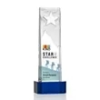 Stapleton Star VividPrint™ Award on Base - Blue | https://www.bestnamebadges.com