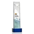 Stapleton Star VividPrint™ Award on Base - Blue | https://www.bestnamebadges.com