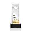Stapleton Star VividPrint™ Award on Base - Black | https://www.bestnamebadges.com