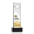 Stapleton Star VividPrint™ Award on Base - Black | https://www.bestnamebadges.com